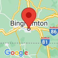 Map of Binghamton, NY US